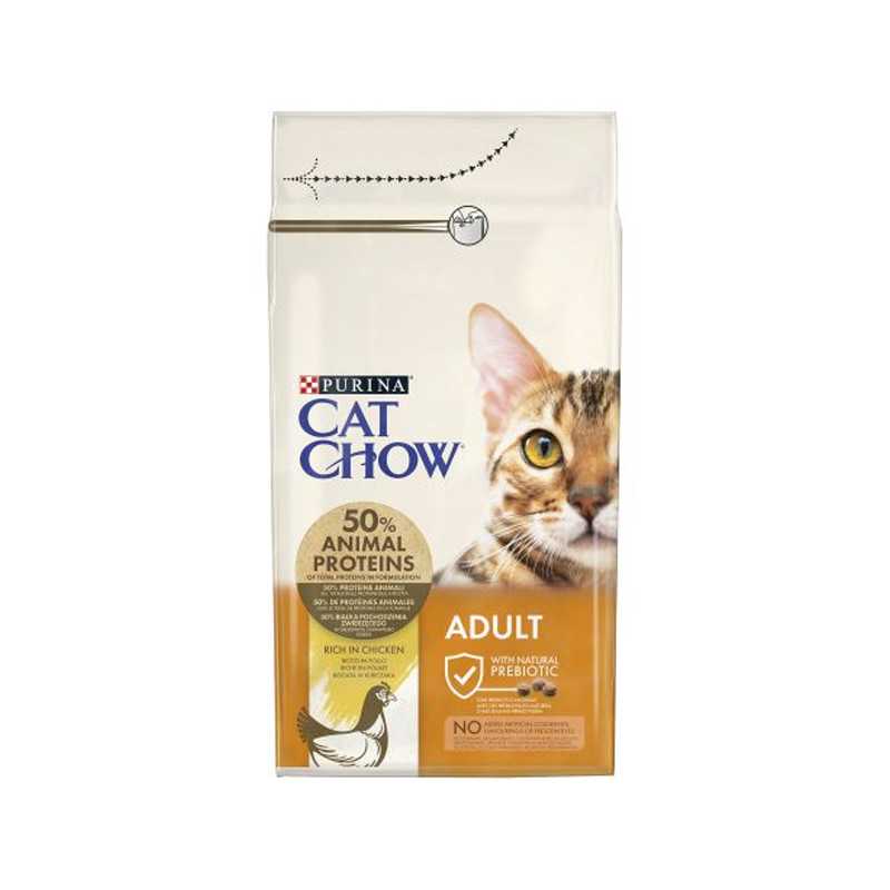 CAT CHOW ADULTOS CON POLLO 1.5 KG