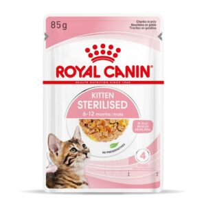 Royal Canin Feline Kitten Sterilised Gelatina12 x 85 g.