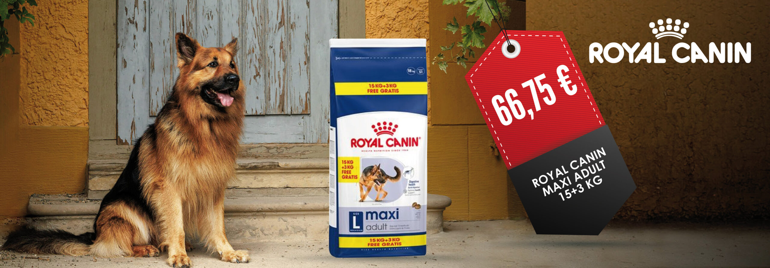 ROYAL CANIN MAXI ADULT 15+3 KG
66,75 €